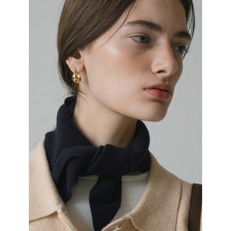 시야쥬 SIAC3091 골지 쁘띠 니트 스카프_Navy