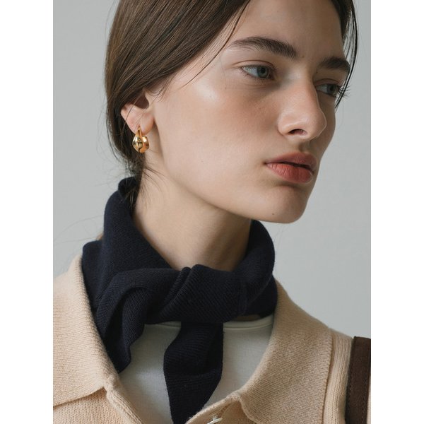 SIAC3091 골지 쁘띠 니트 스카프_Navy