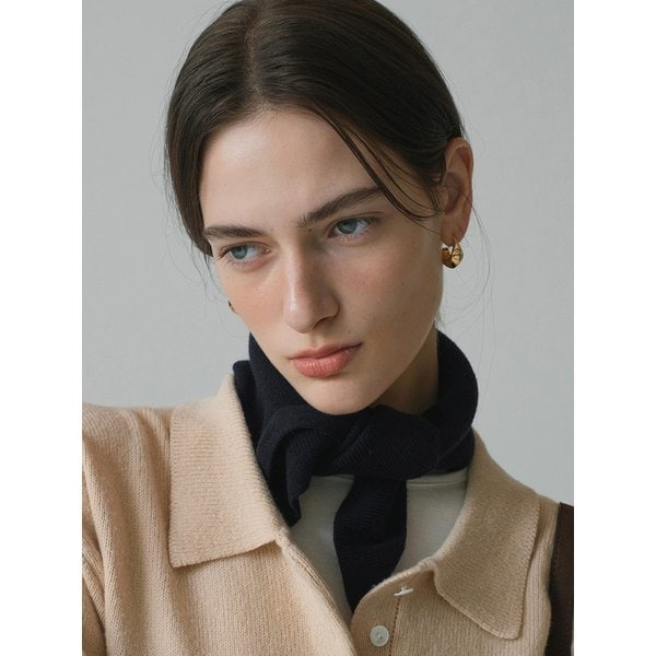 SIAC3091 골지 쁘띠 니트 스카프_Navy