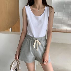스판나시 여성민소매 민소매 몸매 나시 나시티 보정