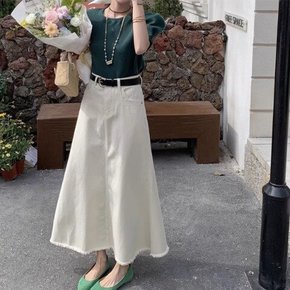 클린무드 에이라인 프렌치 감성코디 틴키드롱스커트