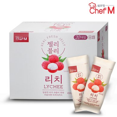 쉐프엠 젤리블리 리치 60gX20개입 1박스/대만식/간식/해외간식/푸딩