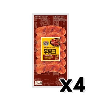  백설 숯불갈비후랑크 프랑크햄 120g x 4개