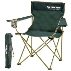 CAPTAIN STAG 캡틴 스태그 야외 의자 전용 커버 컵 홀더 포함 접는 그린
