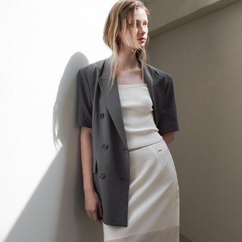 나인(Atelier Nain) [25S/S](택가:119,000원)린 시어 레이어드 스커트(SK-5026)