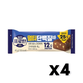 이지프로틴 멀티단백질바 초코바간식 40g x 4개