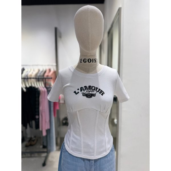 [여주점] 코르셋 슬림핏 티셔츠  ES2OTH62