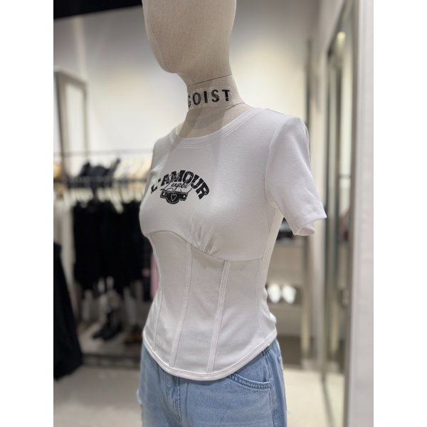 [여주점] 코르셋 슬림핏 티셔츠  ES2OTH62