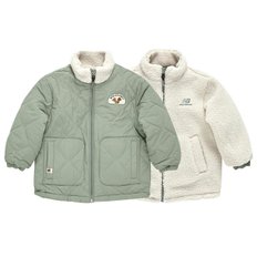 키즈 TREE 리버서블 덤블 퀼팅 점퍼 NK9DC4301U-KHAKI P2311 양면점퍼