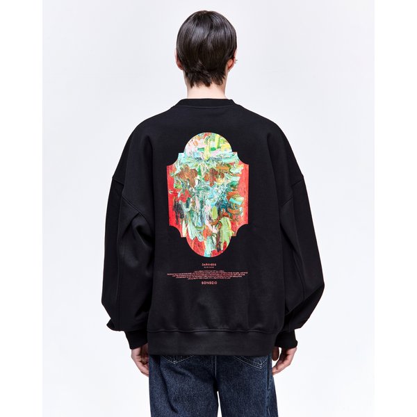 [파주점] DARKNESS 페인티드 크루넥 SH2TS900BK