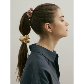 Silk Scrunchie (S) - Dusty Rose