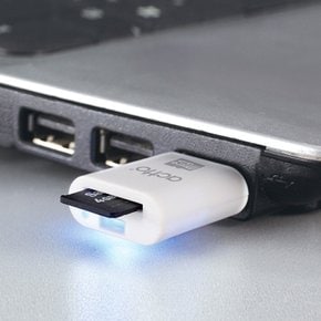 MicroSD 카드리더기/TF전용+128GB/양방향인식 CRD-35 화이트