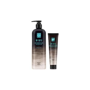 리엔 물들임 새치커버 샴푸 자연갈색 450ml + 트리트먼트150ml