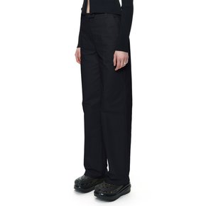 Lowrise straight pants (Black)