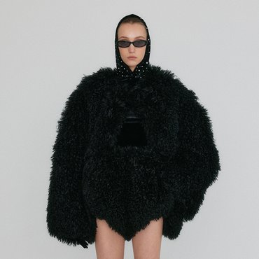 EENK ZUFF Faux Fur Jacket - Black