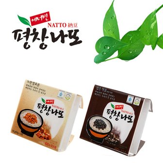  평창 국산콩으로 만든 노란콩낫또 50gX10팩+쥐눈이콩낫또 50gX10팩