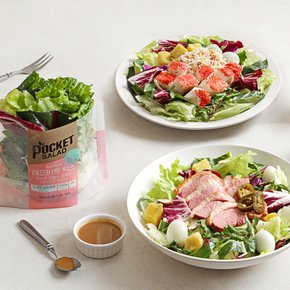 진공포장으로 신선한 스타터 샐러드 6종 맛보기(크래미+치즈+옥수수톡+칠리콥+훈제오리+그린)
