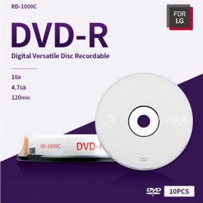 FOR 실용적인 LG DVD-R Cake 10P(벌크)/BK