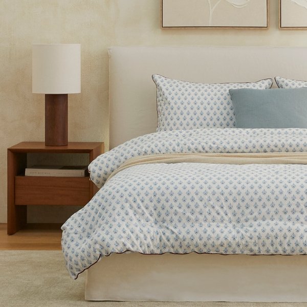 블루벨 60수 고밀도워싱면 차렵이불 K