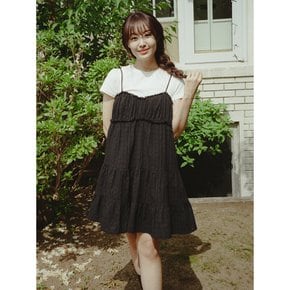 COTTON SLEEVELESS ONEPIECE_BLACK