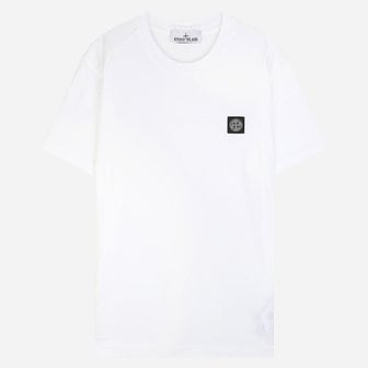 스톤아일랜드 [시흥점] 6S 2100027 S0013 V0001 로고 패치 반팔 티셔츠 화이트