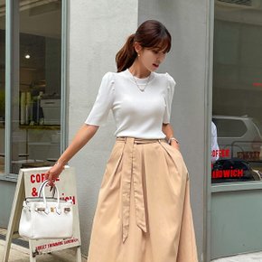 크루넥 셔링숄더 골지 티셔츠 NK32 T 82_P343215956