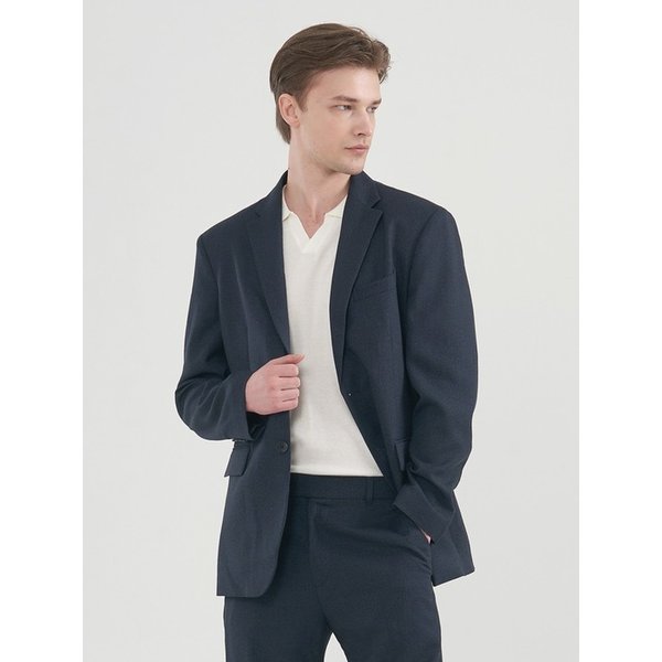 [M~5XL]컴포트 세미오버핏 블레이저_인디고