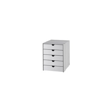 USM [USM 공식수입원] USM Inos Box Set C4 With 5 Closed Trays (Light Gray)