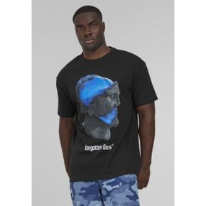 4016216 Forgotten Faces HERAKLES HEAVY OVERSIZED TEE - Print T-shirt black