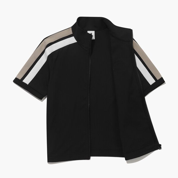 [여주점] 여성 선데이 라인 포인트 반팔 풀집업 점퍼 GQ122LBL35 BLCK