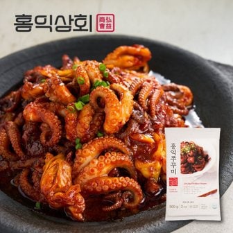  프리미엄 홍익쭈꾸미 볶음 500g 2인분 매운 양념 탱글 쭈꾸미