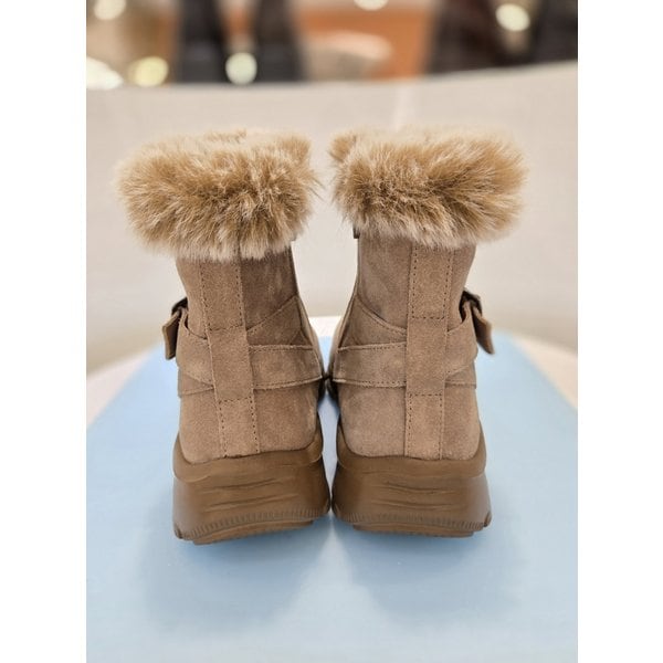 [시흥점] 여성 퍼 경량 기모 앵클부츠 (ALB304)