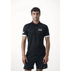 4382086 EA7 TENNIS PRO GRAPHIC - Polo shirt black