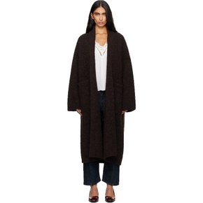 브라운 롱 코트 AW25C1370Y119 MERLOT