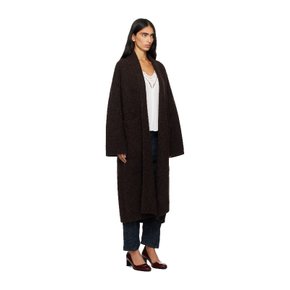 브라운 롱 코트 AW25C1370Y119 MERLOT