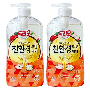  트리오 발효식초 담은 친환경주방세제 용기 680ml X 2개