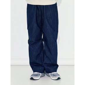 Unmodified Denim String Wide Pants P16 Blue Denim