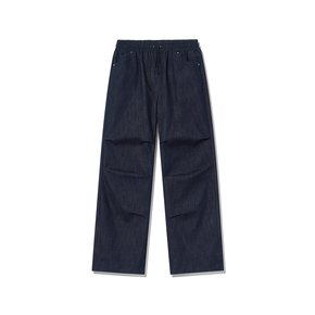 Unmodified Denim String Wide Pants P16 Blue Denim
