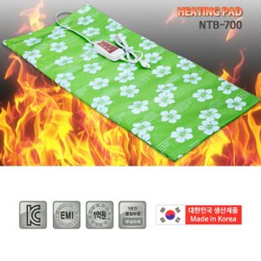 국산 황토 맥반석 전기찜질기 온열찜질패드 뜸질매트 분리커버 80 X 38.5cm 대형