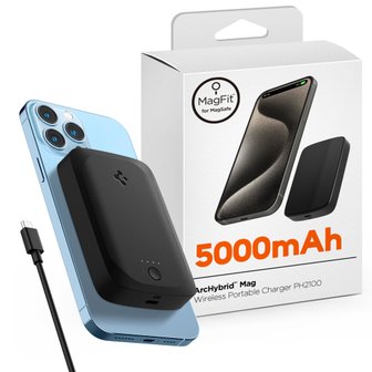 슈피겐 맥세이프 마그네틱 고속 무선충전 보조배터리 5000mAh PH2100