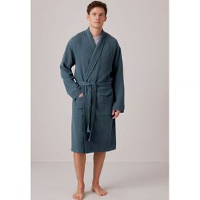 4714320 Next LIGHTWEIGHT TEXTURED REGULAR FIT - Dressing gown blue