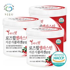 바디핏 로즈힙 엘라스틴 콜라겐 분말 가루 파우더 haccp 인증 170gx3통