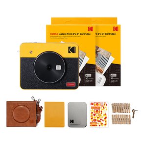 코닥 미니샷 3 레트로 C300R 휴대용 포토프린터 + 악세사리 번들 (카트리지 68매 포함)
