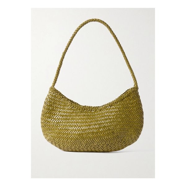 노바 루나 우븐 가죽 숄더 백 라이트 그린 46376663162913516