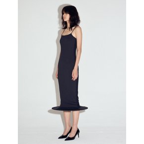 Wired hem classic midi dress