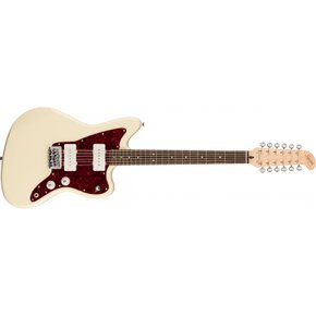 quier by Fender 스퀴어 일렉트릭 기타 Tortoiseshell Pickguard, Olympic White