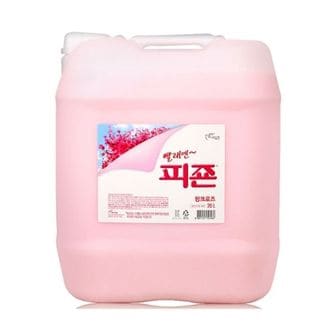 제이큐 대용량 피죤 섬유유연제 핑크로즈 말통 20L 1개