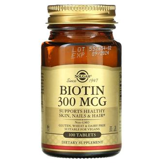 솔가 미국직구 Solgar 솔가 비오틴 Biotin 300mcg 100정