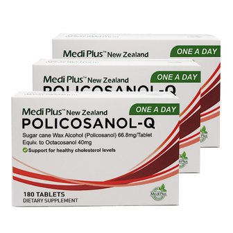  메디플러스 폴리코사놀 Policosanol-Q 66.8mg 180정x3