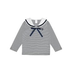 세일러 카라 스트라이프 티셔츠(Navy)